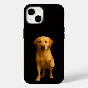 Schwarz 4 Luxe iPhone 14 Mate, sanfter Labrador Case-Mate iPhone 14 Hülle