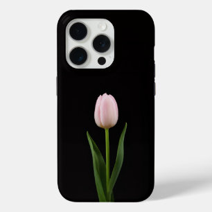 Schwarz 4 Luxe iPhone 15 Pro Blush Pink Tulpe Case-Mate iPhone Hülle