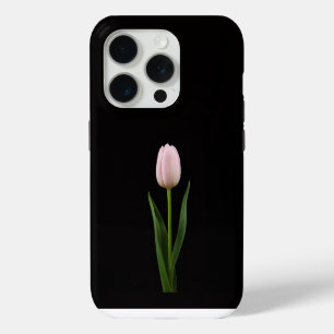 Schwarz 4 Luxe iPhone 15 Pro Blush Pink Tulpe Hülle