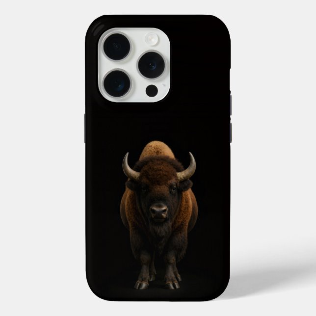 Schwarz 4 Luxe iPhone 15 Pro Mate Amerikanischer B Case-Mate iPhone Hülle (Rückseite)