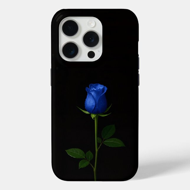 Schwarz 4 Luxe iPhone 15 Pro Mate Mitternachtsblau Case-Mate iPhone Hülle (Rückseite)