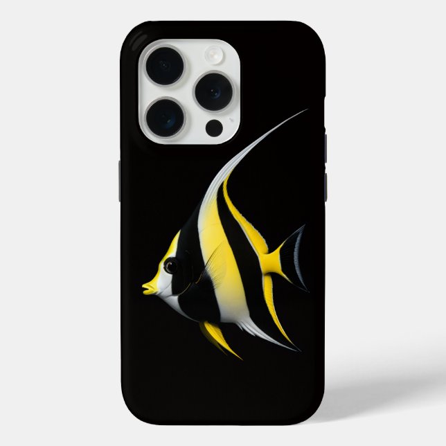 Schwarz 4 Luxe iPhone 15 Pro Mate, Moorish Idol Case-Mate iPhone Hülle (Rückseite)