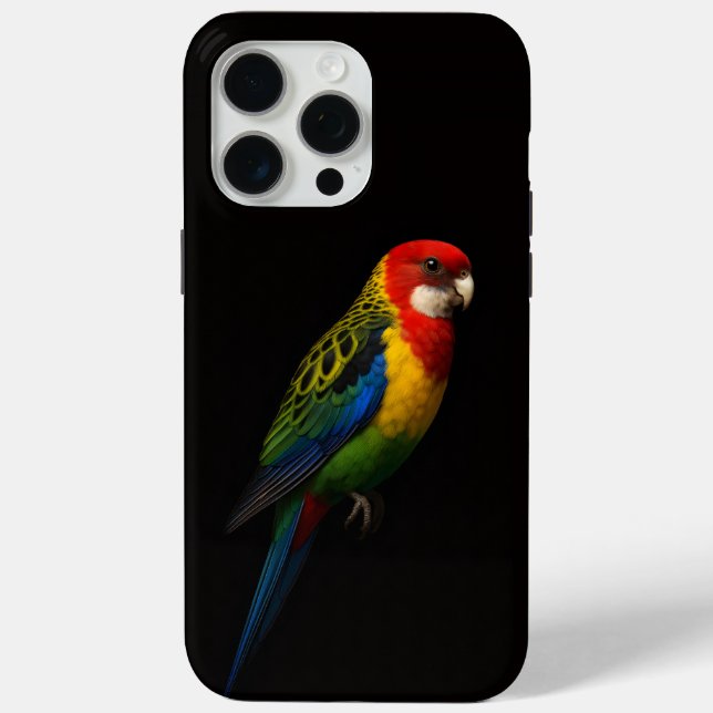 Schwarz 4 Luxe iPhone 15 Pro Max, Eastern Rosella Case-Mate iPhone Hülle (Rückseite)