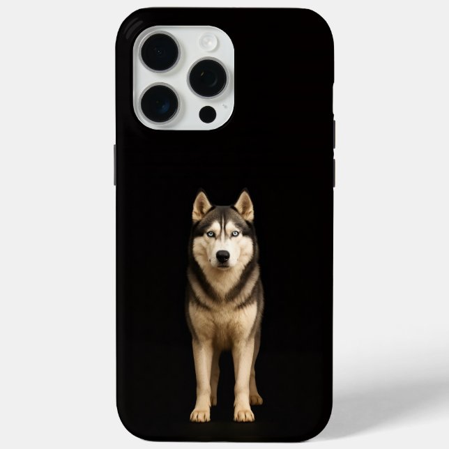 Schwarz 4 Luxe iPhone 15 Pro Max, Icy Elite Husky Case-Mate iPhone Hülle (Rückseite)