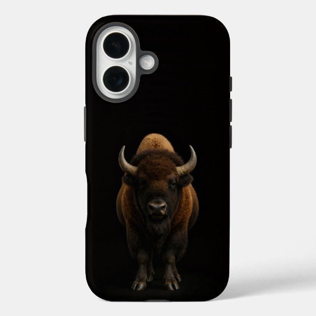 Schwarz 4 Luxe iPhone 16 Mate, Amerikanischer Biso Case-Mate iPhone Hülle (Rückseite)