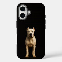 Schwarz 4 Luxe iPhone 16 Mate, Bold Dogo Argentino