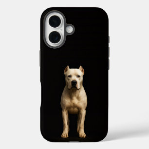 Schwarz 4 Luxe iPhone 16 Mate, Bold Dogo Argentino Hülle