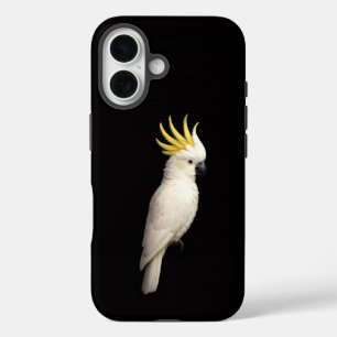 Schwarz 4 Luxe iPhone 16 Mate, Hauben-Kakadu Hülle