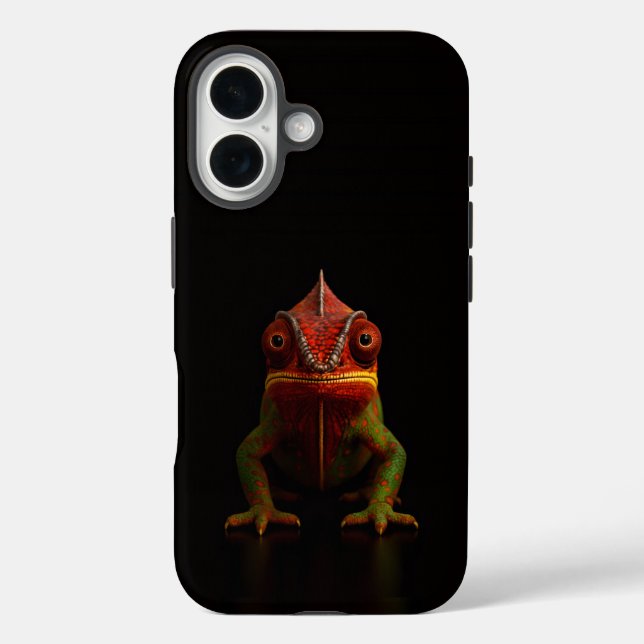 Schwarz 4 Luxe iPhone 16 Mate, Panther Chamäleon Case-Mate iPhone Hülle (Rückseite)