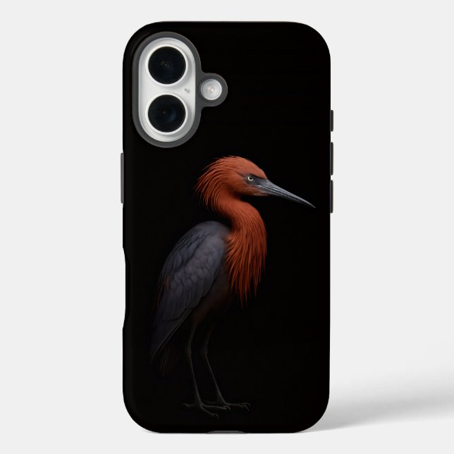 Schwarz 4 Luxe iPhone 16 Mate, Rötlicher Silberrei Case-Mate iPhone Hülle (Rückseite)