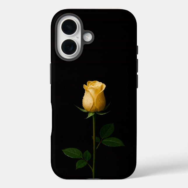 Schwarz 4 Luxe iPhone 16 Mate, Sunlite Gelb Rose Case-Mate iPhone Hülle (Rückseite)