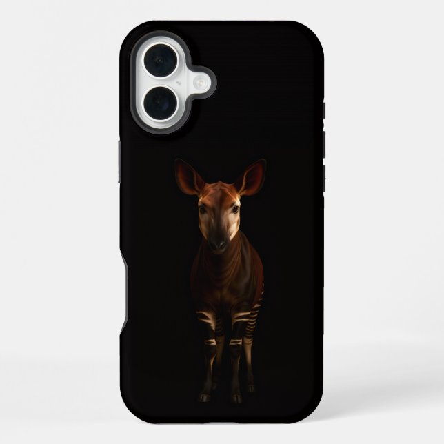 Schwarz 4 Luxe iPhone 16 Plus, Forest Okapi Hülle (Rückseite)