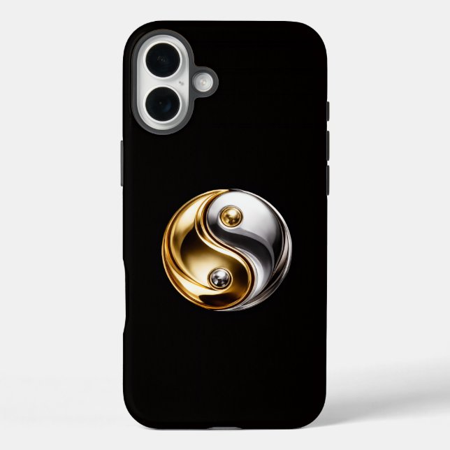 Schwarz 4 Luxe iPhone 16 Plus, Harmony Yin Yang Case-Mate iPhone Hülle (Rückseite)