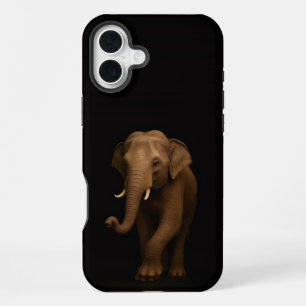 Schwarz 4 Luxe iPhone 16 Plus, Indischer Elefant Plus Hülle