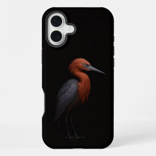 Schwarz 4 Luxe iPhone 16 Plus, Rötlicher Silberrei Plus Hülle