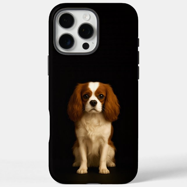 Schwarz 4 Luxe iPhone 16 Pro Max, Cavalier King Ch Case-Mate iPhone Hülle (Rückseite)