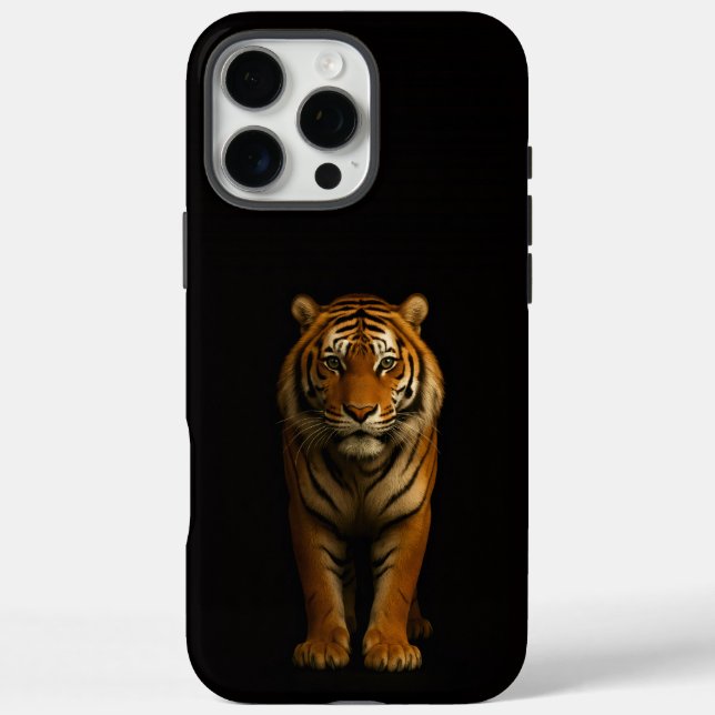Schwarz 4 Luxe iPhone 16 Pro Max, Edler Tiger Case-Mate iPhone Hülle (Rückseite)
