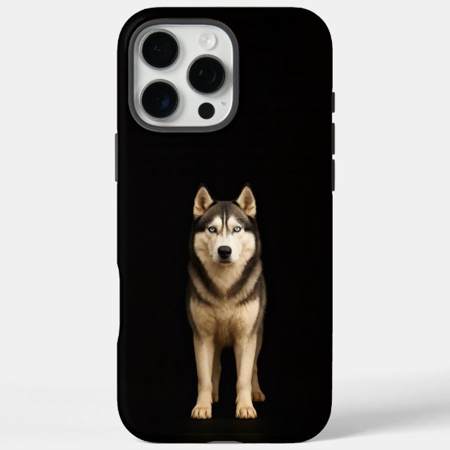 Schwarz 4 Luxe iPhone 16 Pro Max, Icy Elite Husky Case-Mate iPhone Hülle (Rückseite)