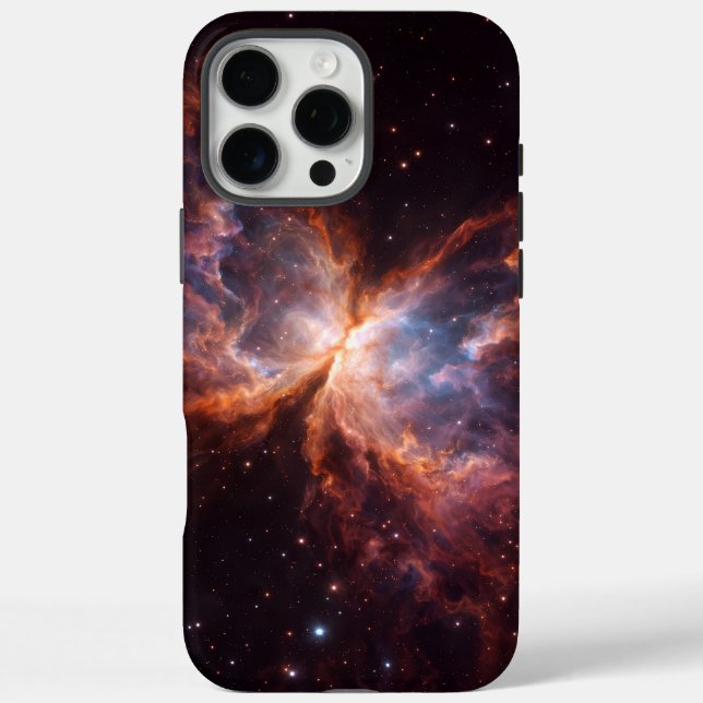 Schwarz 4 Luxe iPhone 16 Pro Max, Schmetterlingsne Case-Mate iPhone Hülle (Rückseite)