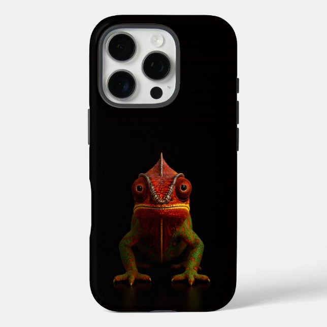 Schwarz 4 Luxe iPhone 16 Pro, Panther Chamäleon Case-Mate iPhone Hülle (Rückseite)