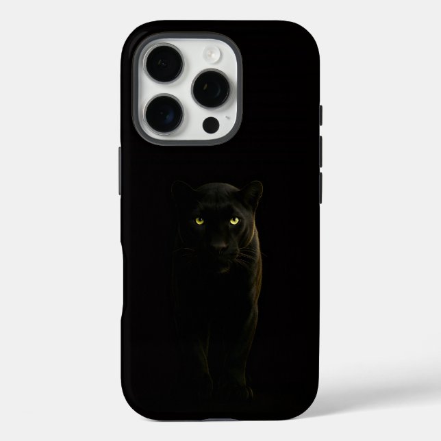 Schwarz 4 Luxe iPhone 16 Pro, Schwarzer Panther Case-Mate iPhone Hülle (Rückseite)
