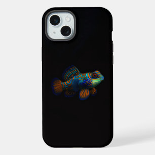 Schwarz 4 Luxe, Mandarin-Dragonet-Fisch iPhone 15 Plus Hülle
