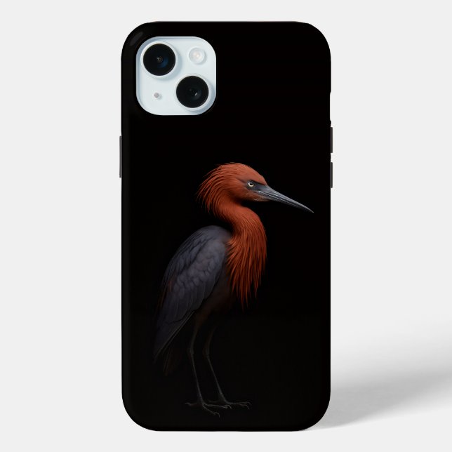 Schwarz 4 Luxe, Reddish Egret iPhone 15 Plus Case-Mate iPhone Hülle (Rückseite)