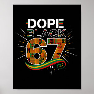 Schwarz 67 Black History Month Six Seven Meme Poster