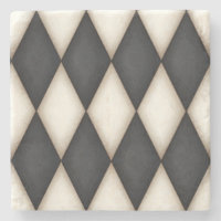 Schwarz-Antikes weißes Harlequin Gestell