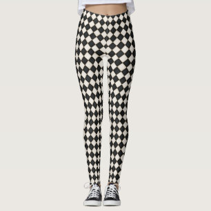 Schwarz & Antiquitäten Weißdiamanten Leggings