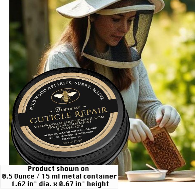 SCHWARZ AUF DEM KRAFT-Etikett für die Reparatur vo Runder Aufkleber (Von Creator hochgeladen)