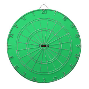 Schwarz auf grüner Tafel Dartscheibe