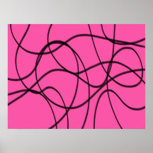 Schwarz auf rosa, bunte Kunst