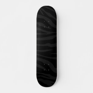 Schwarz auf schwarzem Zebra Print Comp Skateboard
