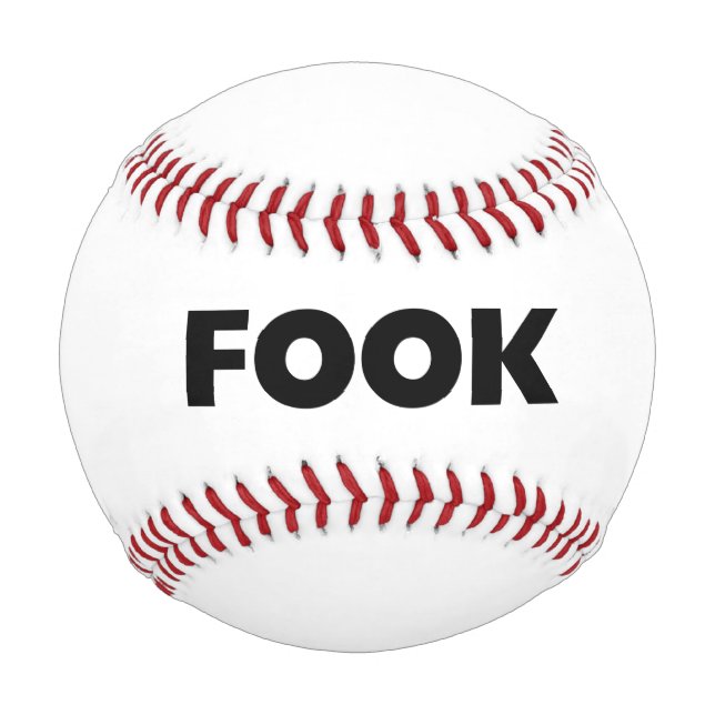 Schwarz auf weißem Baseball (Vorderseite)