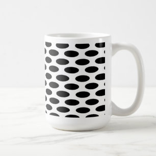 Schwarz auf weißen Punkten Tasse