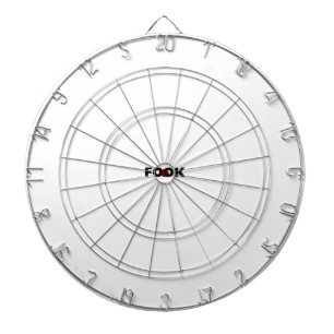 Schwarz auf weißer Tafel Dartscheibe