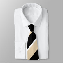 Schwarz & Beige Diagonale Streifen Moderne Eleganz