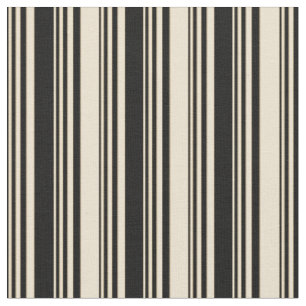 Schwarz-Beige Muster der Streifen Stoff