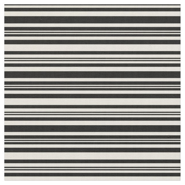 Schwarz-Beige-Muster Stoff (Nahaufnahme)