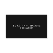 Schwarz Beruflich Eleganter moderner Minimal QR Co