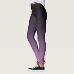 Schwarz bis Lilac Lila Ombre Gradient Feinheit Leggings<br><div class="desc">Leggings</div>