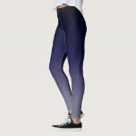 Schwarz bis Tief Lila Ombre-Farbbreite Leggings<br><div class="desc">Leggings</div>
