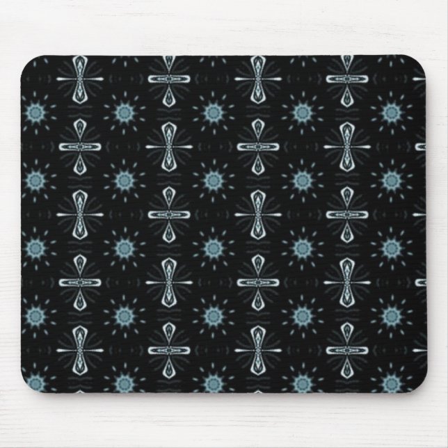 Schwarz-Blau-Genuss Mousepad (Vorne)
