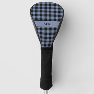 Schwarz-blau kariert, Buffalo-Karot, Holzfäller Golf Headcover