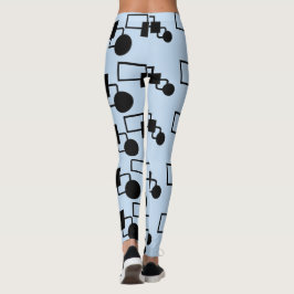 Schwarz-Blau-Leggings Leggings