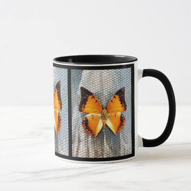 Schwarz-Borded Charaxes Butterfly Coffee Tasse (Rechts)