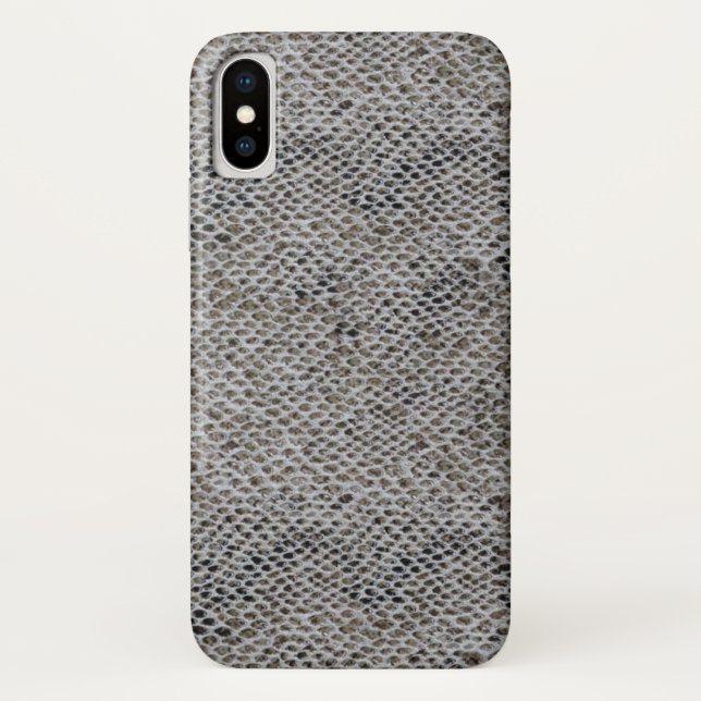 Schwarz-Braun-Schlange-Skin-Muster Case-Mate iPhone Hülle (Rückseite)