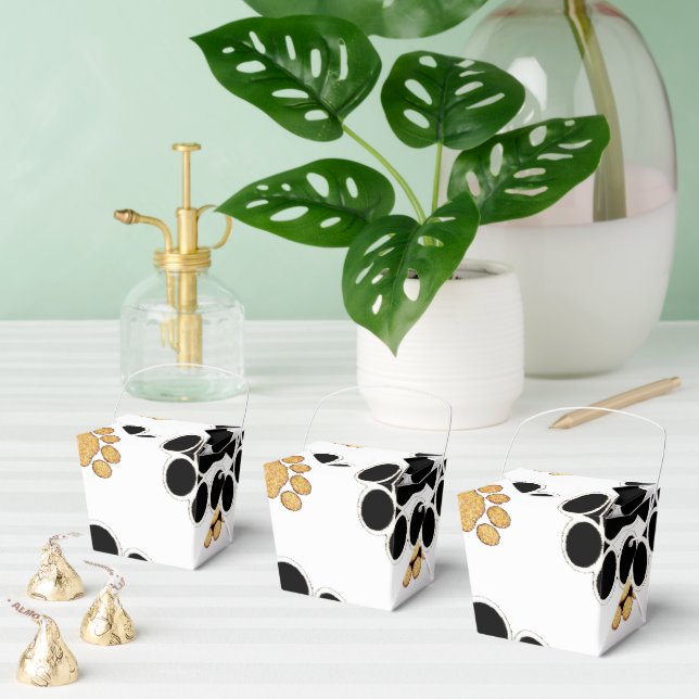 Schwarz-bräunliche Hundekuh, weiß gedruckt Geschenkschachtel (Zahlreiche)