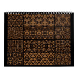 Schwarz-Bronze-Kalender Kalender